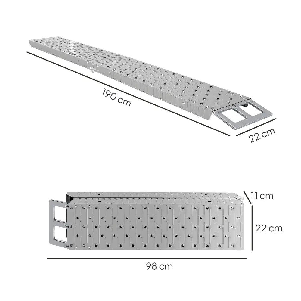 Rampe moto pliable 190 cm – acier galvanisé 230 kg - France - rampe moto pliable 190 cm