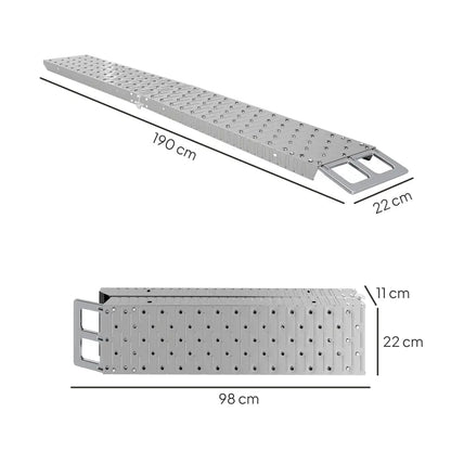 Rampe moto pliable 190 cm – acier galvanisé 230 kg - France - rampe moto pliable 190 cm