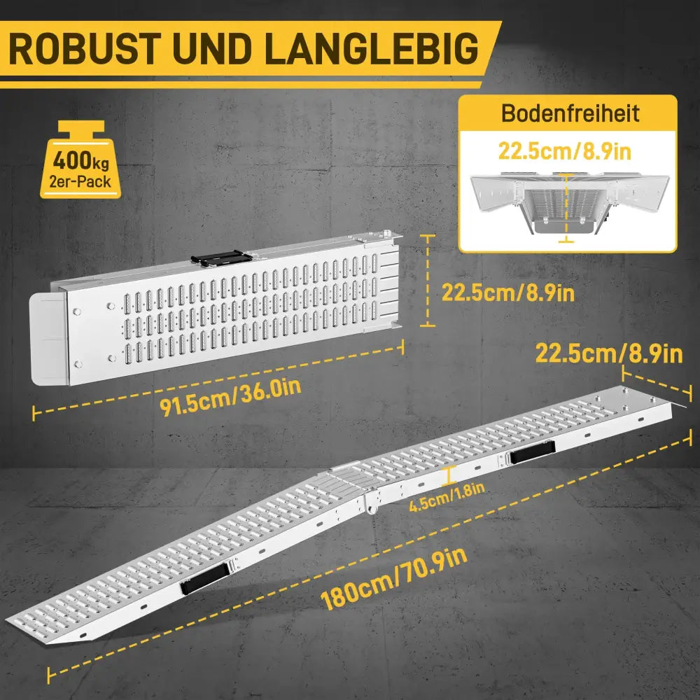 Rampes de chargement pliables pour moto – lot de 2 - Pologne - rampes chargement moto pliables