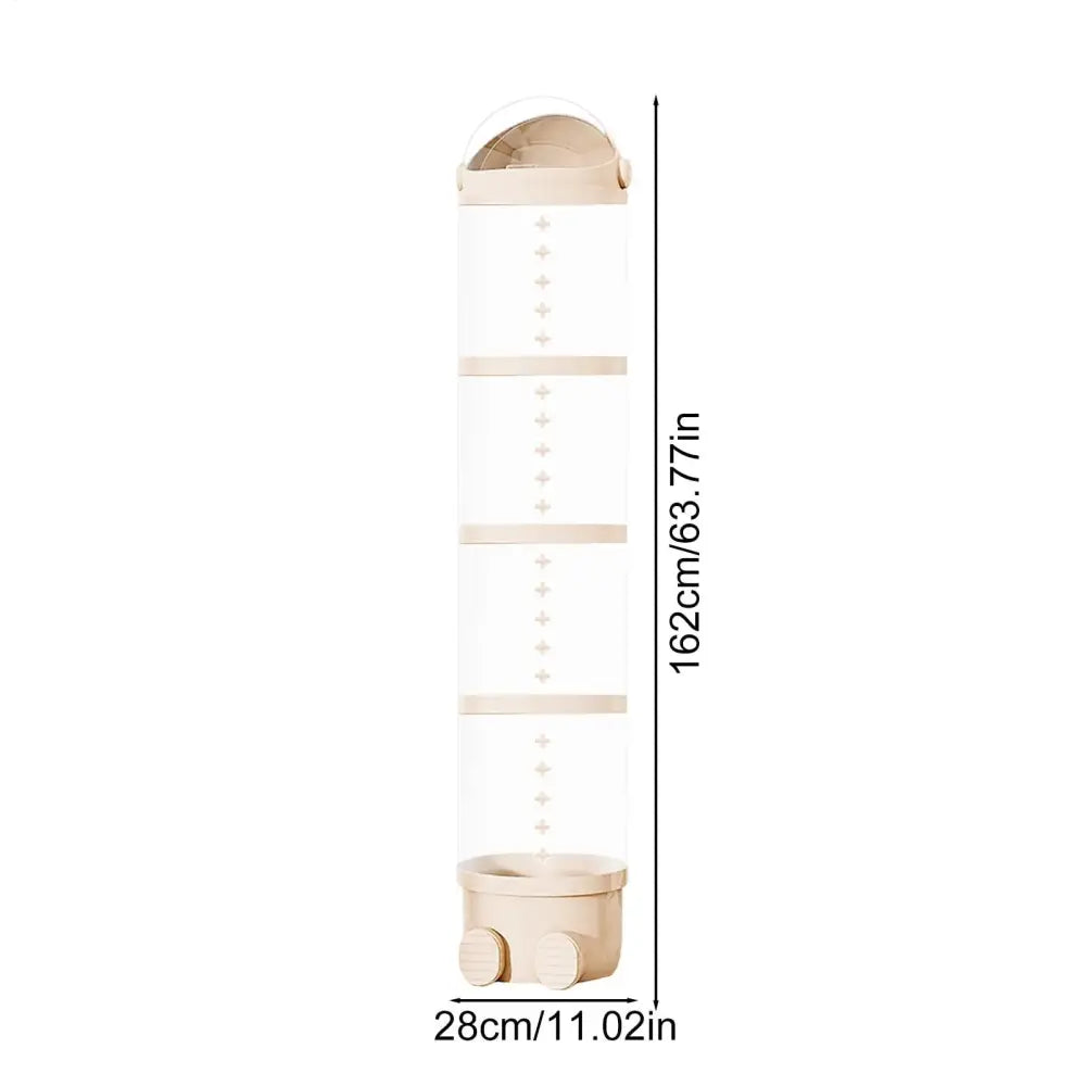 Rangement peluches transparent en forme de tube - Pologne / Beige - rangement peluches transparent