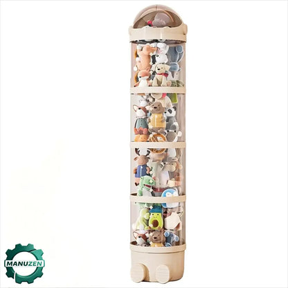 Rangement peluches transparent en forme de tube - Pologne / Beige - rangement peluches transparent