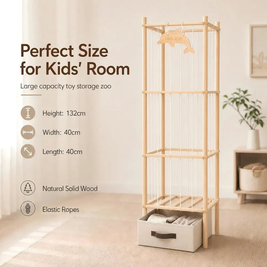 Rangement vertical pour peluches en bois blanc - Blanc / Allemagne - rangement peluches vertical