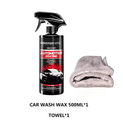 Rénovateur plastique voiture 500 ml – effet hydrophobe - 1 flacon de 500 ml / France - Entretien extérieur automobile