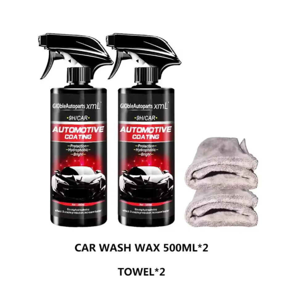 Rénovateur plastique voiture 500 ml – effet hydrophobe - 2 flacons de 500 ml / France - Entretien extérieur automobile
