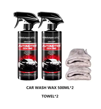 Rénovateur plastique voiture 500 ml – effet hydrophobe - 2 flacons de 500 ml / France - Entretien extérieur automobile