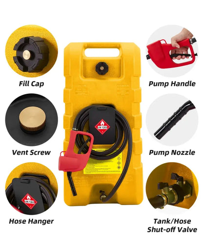 Réservoir carburant sur roues 15 gal – pompe manuelle - réservoir carburant sur roues pompe manuelle