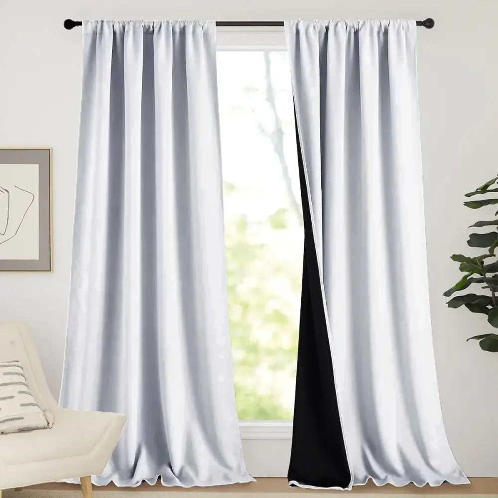Rideau occultant thermique 70–90 % – polyester 1 ou 2 panneaux - Rideaux occultants thermiques