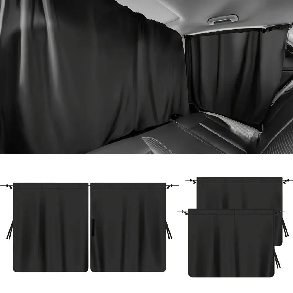 Rideaux de voiture amovibles – intimité lot de 4 - Lot de 4 rideaux / France - rideaux voiture intimité