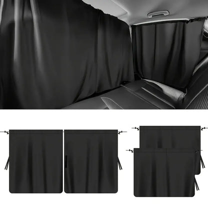 Rideaux de voiture amovibles – intimité lot de 4 - Lot de 4 rideaux / France - rideaux voiture intimité