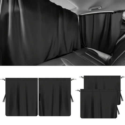 Rideaux de voiture amovibles – intimité lot de 4 - Lot de 4 rideaux / France - rideaux voiture intimité