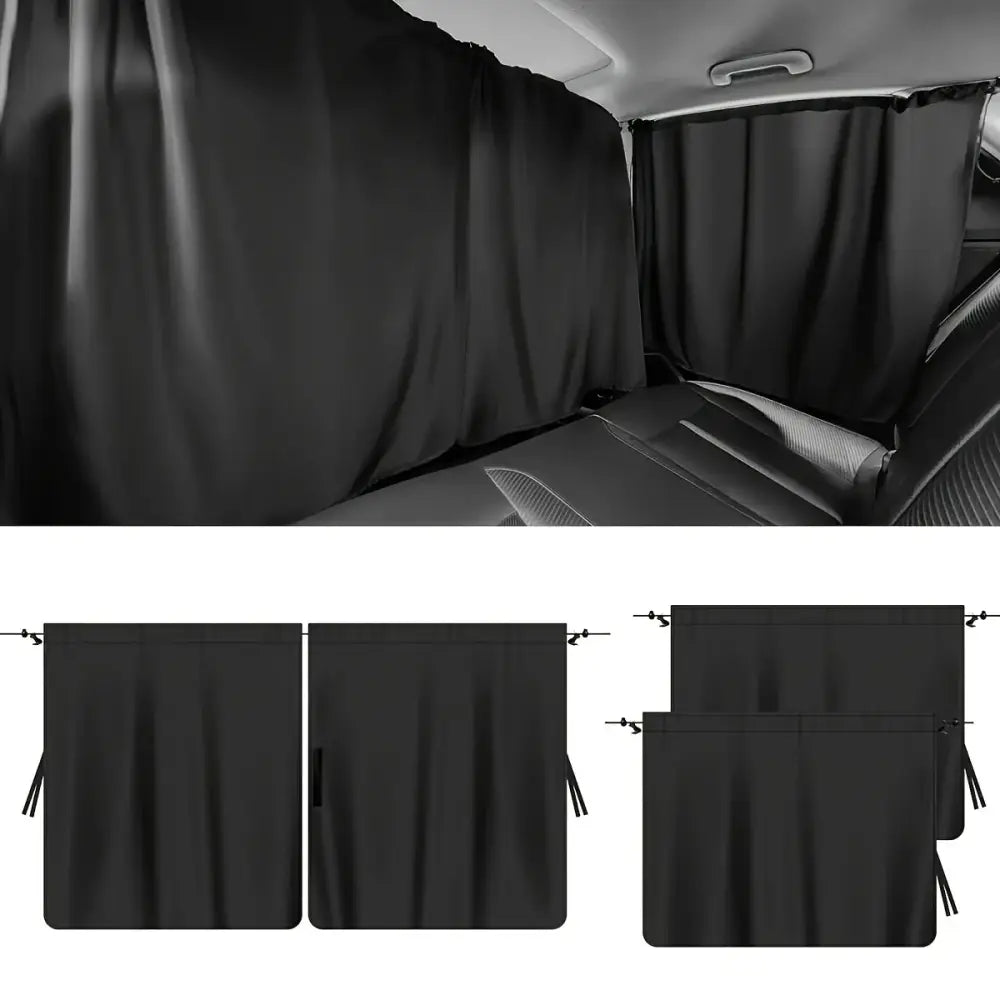 Rideaux de voiture amovibles – intimité lot de 4 - Lot de 4 rideaux / France - rideaux voiture intimité