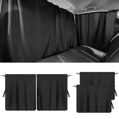 Rideaux de voiture amovibles – intimité lot de 4 - Lot de 4 rideaux / France - rideaux voiture intimité