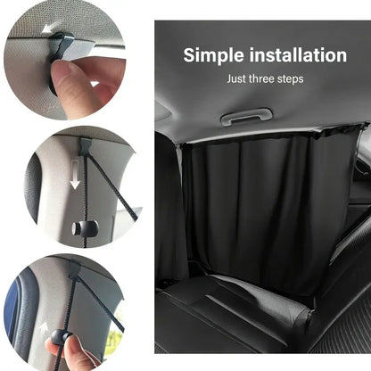 Rideaux de voiture amovibles – intimité lot de 4 - Lot de 4 rideaux / France - rideaux voiture intimité