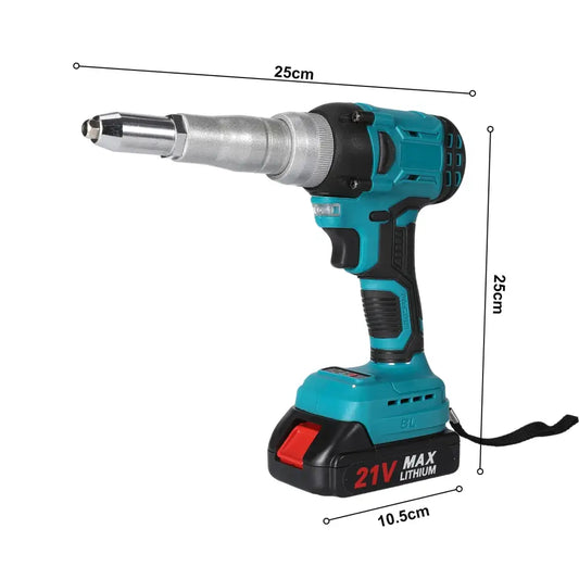 Riveteuse sans fil brushless – rivets 2,4 à 4 mm - Bleu / Espagne - riveteuse sans fil brushless