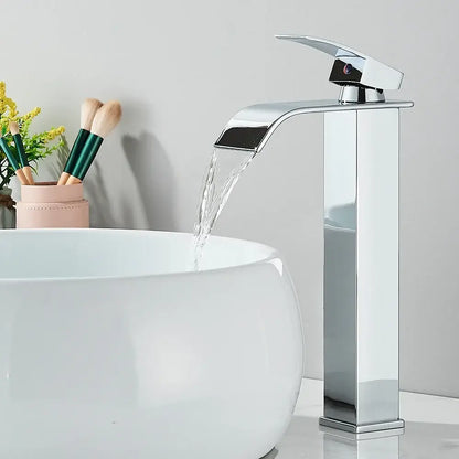 Robinet cascade lavabo — bas ou haut, 3 finitions Haut – Chrome Allemagne
