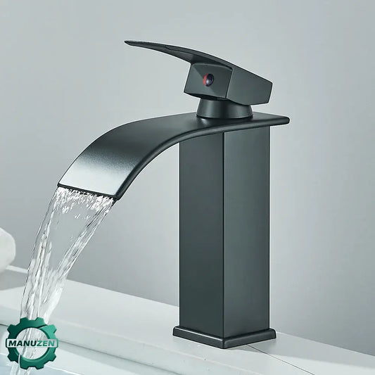Robinet cascade lavabo — bas ou haut, 3 finitions
