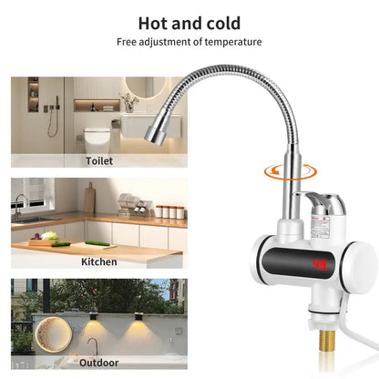 Robinet chauffe-eau instantané 220 V avec affichage LED