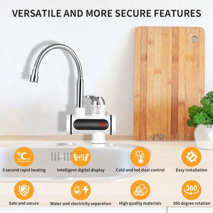 Robinet chauffe-eau instantané 220 V avec affichage LED