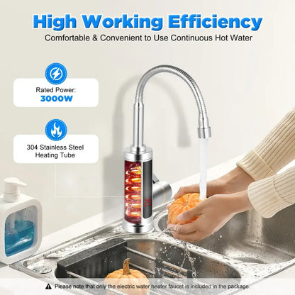 Robinet chauffe-eau instantané 3000 W 220 V — écran LED