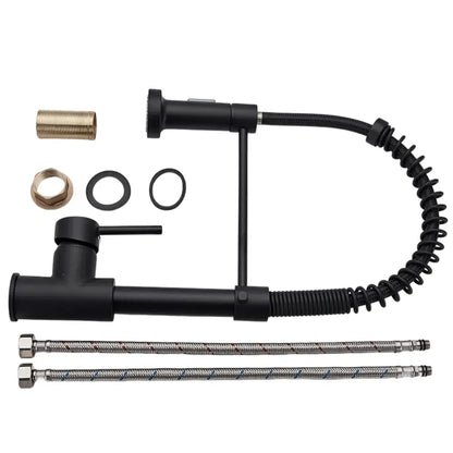 Robinet de Cuisine Mitigeur Extractible Nickel Brossé Évier 360