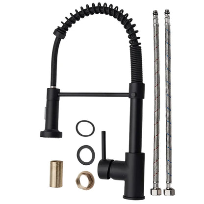 Robinet de Cuisine Mitigeur Extractible Nickel Brossé Évier 360 - black / France