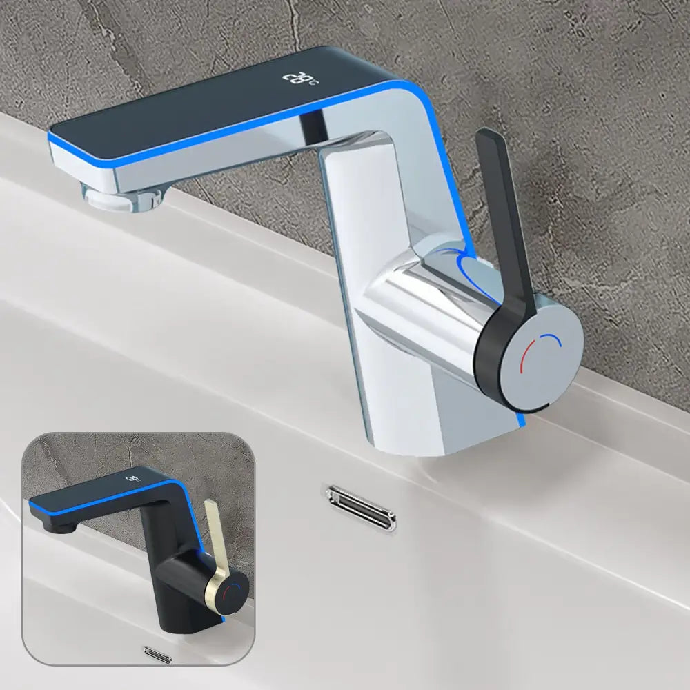 Robinet Lavabo Luxe Avec Affichage Température LED Numérique