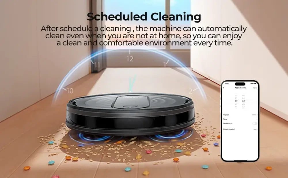 Robot aspirateur laveur 3 en 1 avec application - robot aspirateur laveur connecté 3 en 1