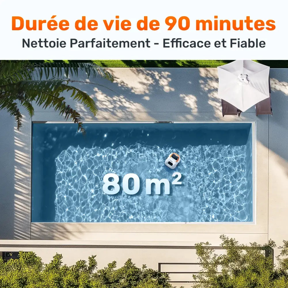 Robot Piscine Sans Fil Aspirateur Pour Piscine Hors Sol Portable