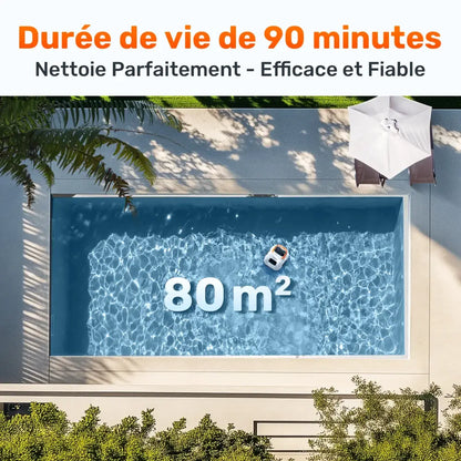 Robot Piscine Sans Fil Aspirateur Pour Piscine Hors Sol Portable