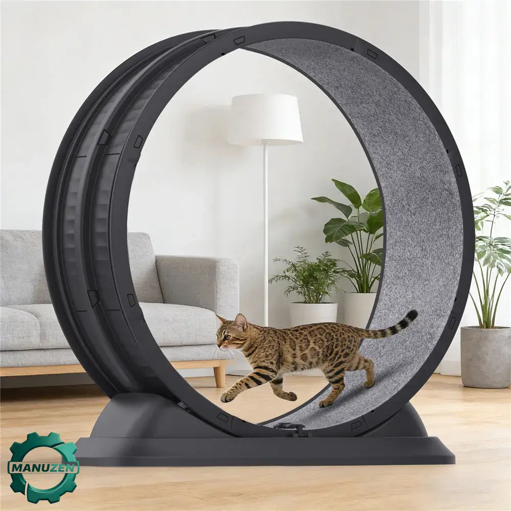 Roue d’exercice pour chat 80 cm avec tapis amovible – vue principale