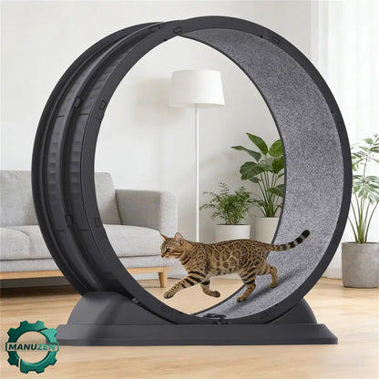 Roue d’exercice pour chat 80 cm avec tapis amovible – vue principale