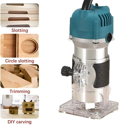 Routeur bois 800 W 30000 tr/min tournage fraisage gravure menuiserie