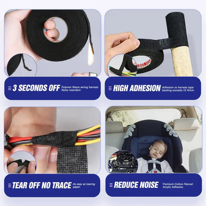 Ruban adhésif textile résistant à la chaleur – 10 m × 25 mm – détail produit 5