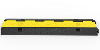 VEVOR Rampe Passe Câbles 2 Canaux Charge 5 T Ralentisseur Parking Trafic