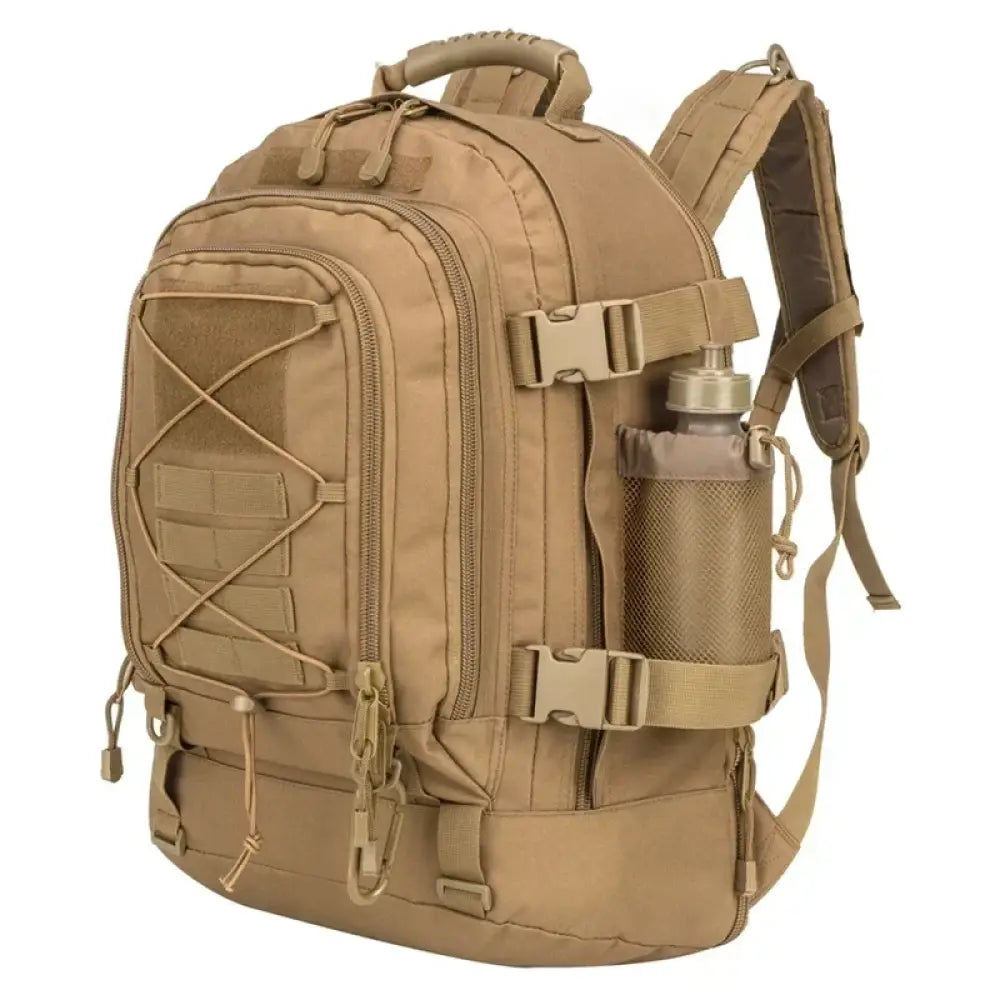 Sac à dos tactique MOLLE 60 L en nylon – variante Marron
