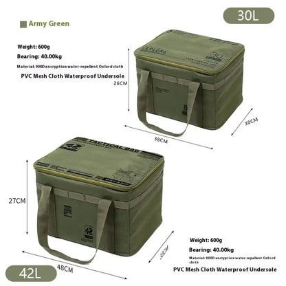 Sac de rangement camping pliable – 30 ou 42 L - 42 L – vert / France - sac rangement camping pliable