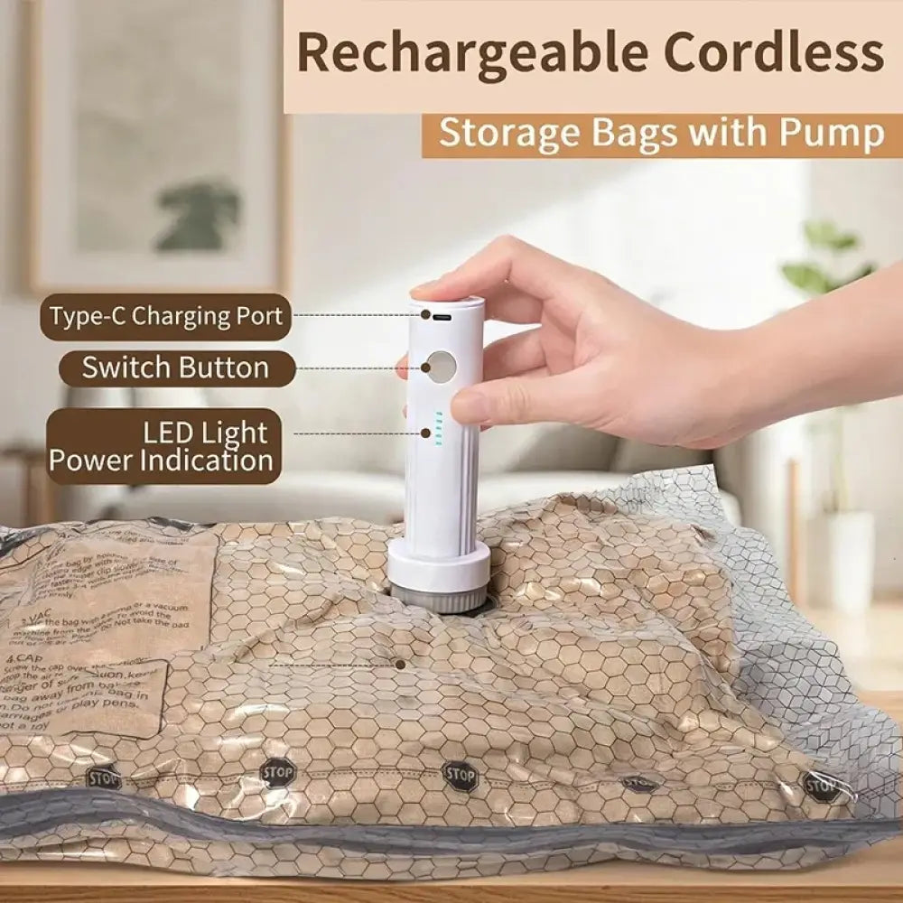 Sacs sous vide avec pompe rechargeable – lots 9 à 15 - sacs sous vide pompe rechargeable