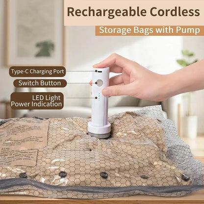 Sacs sous vide avec pompe rechargeable – lots 9 à 15 - sacs sous vide pompe rechargeable