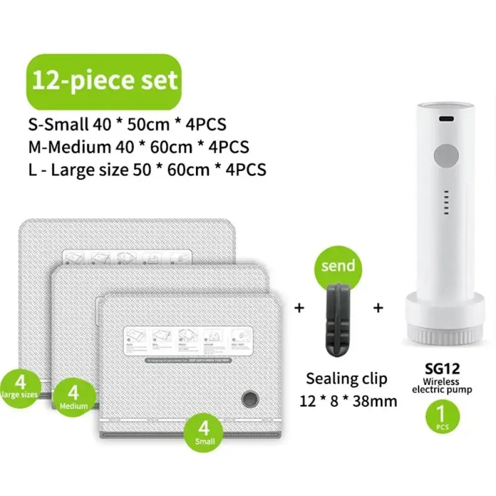 Sacs sous vide avec pompe rechargeable – lots 9 à 15 - sacs sous vide pompe rechargeable