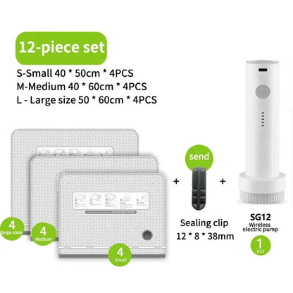 Sacs sous vide avec pompe rechargeable – lots 9 à 15 - sacs sous vide pompe rechargeable