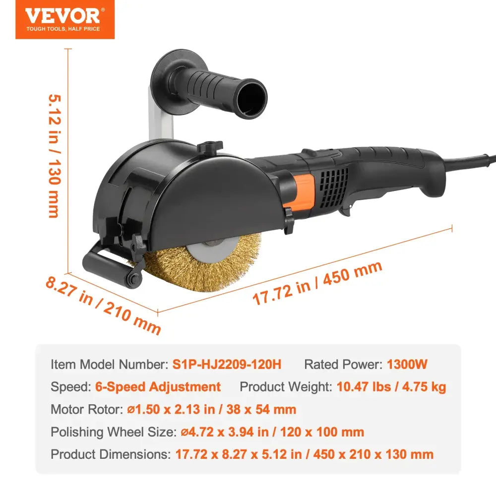 Satinatrice Métal et Bois 1300 W – 6 Vitesses - 1300 W / Pologne - Ponceuses polisseuses et abrasifs