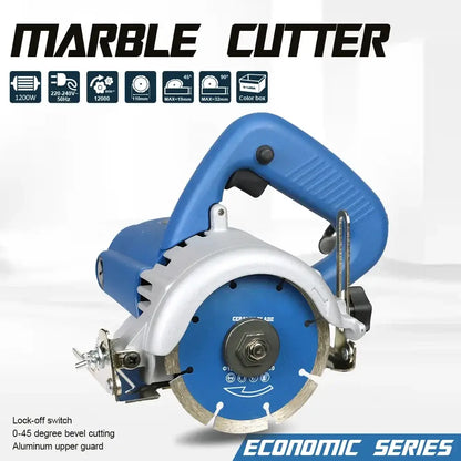 Scie à carrelage électrique 1200 W – coupe 0 à 45°