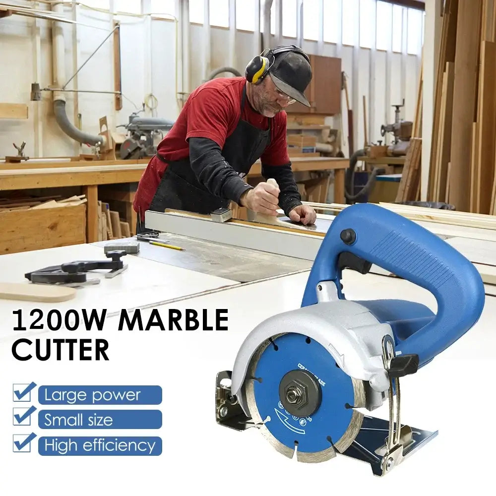Scie à carrelage électrique 1200 W – coupe 0 à 45°