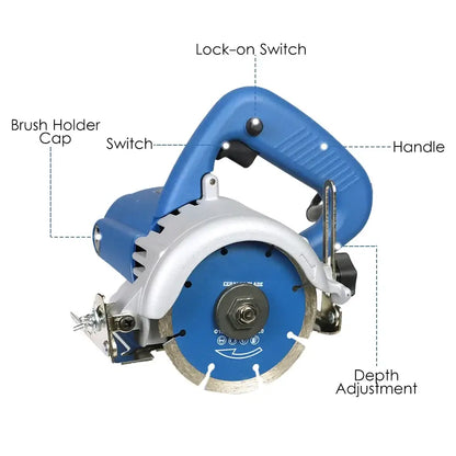 Scie à carrelage électrique 1200 W – coupe 0 à 45°