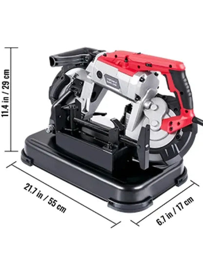 Scie à ruban portative 1100 W avec socle – 127 mm