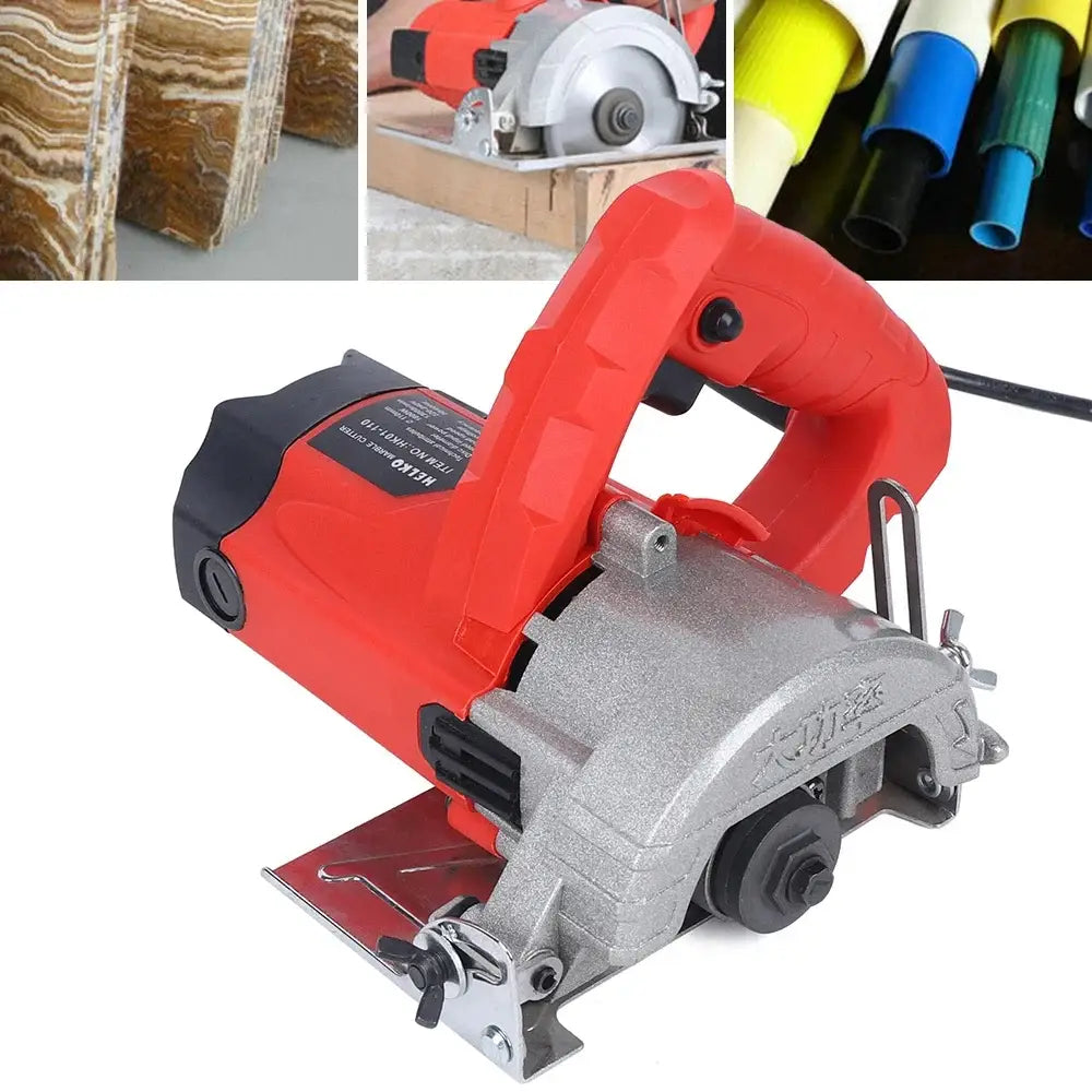 Scie circulaire compacte 1580 W avec 2 lames 110 mm Rouge France