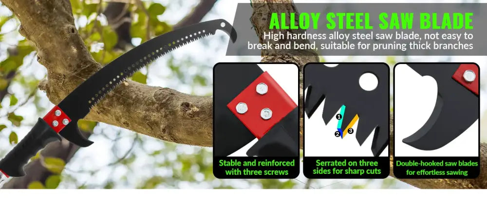 Scie d’élagage télescopique 8 ou 9 m - Scies d’élagage