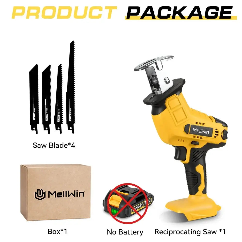 Scie sabre sans fil brushless 18/21 V – bois métal et PVC - Scie sabre sans fil