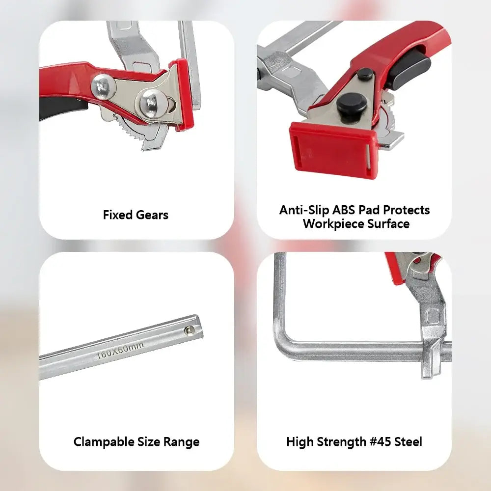 Serre-joints pour rail de guidage MFT – lot de 2 à cliquet - Serre-joints pour rail de guidage