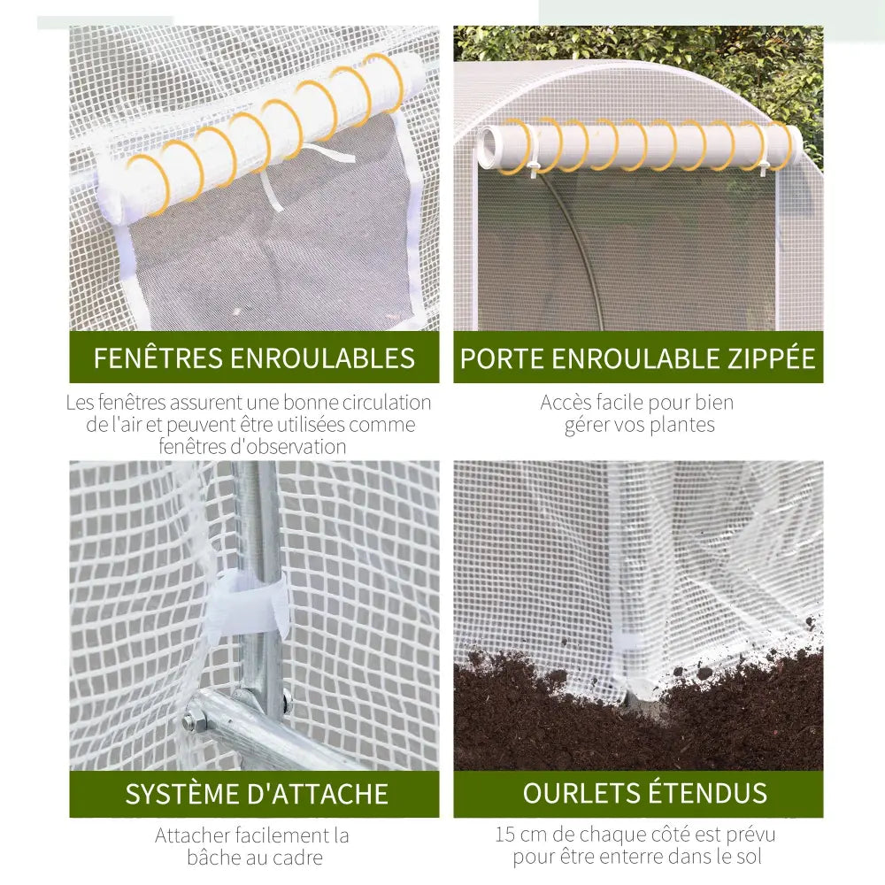 Serre tunnel 8 m² – vue complémentaire du produit 11